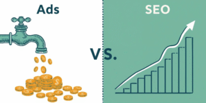 Rising paid advertising costs comparison with SEO ROI