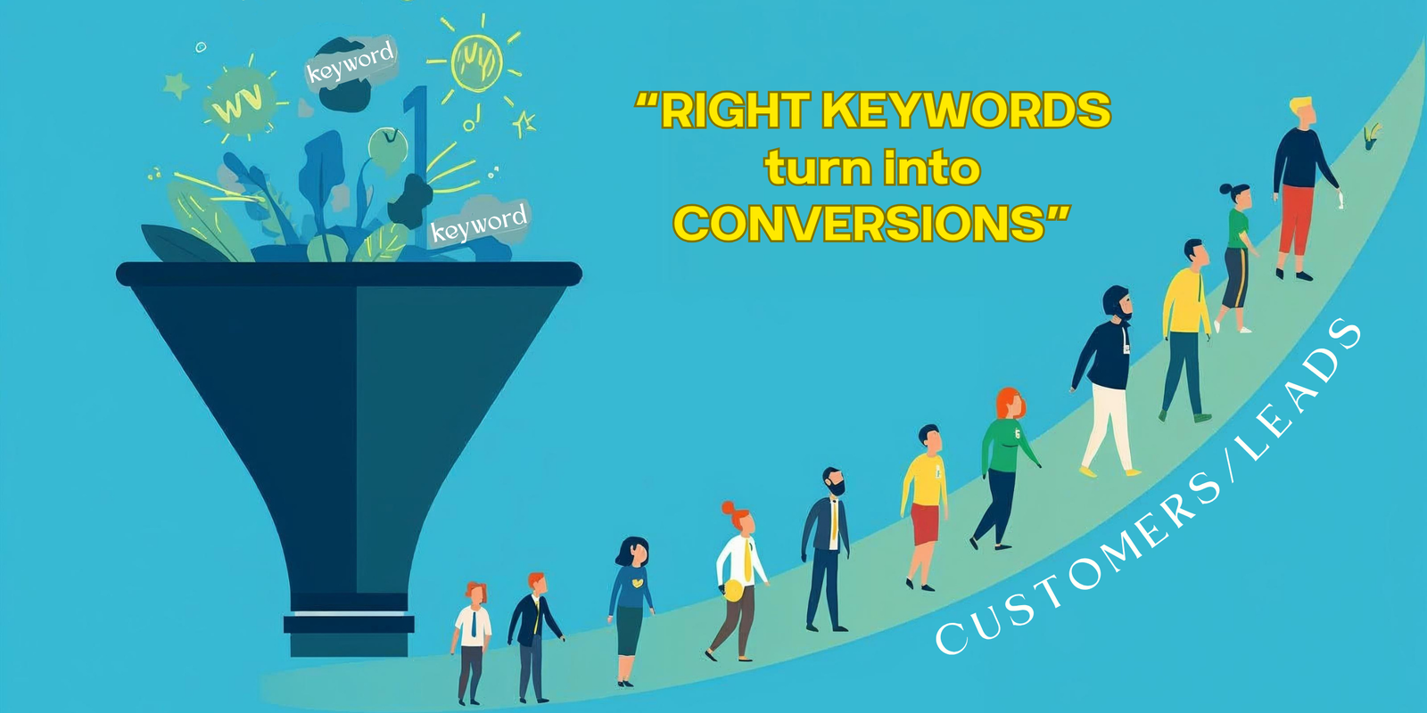 Right keywords turn into conversions.