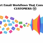 Hero illustration of email workflows converting into sales automatically