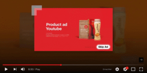 Example of YouTube in-stream ad formats for small businesses