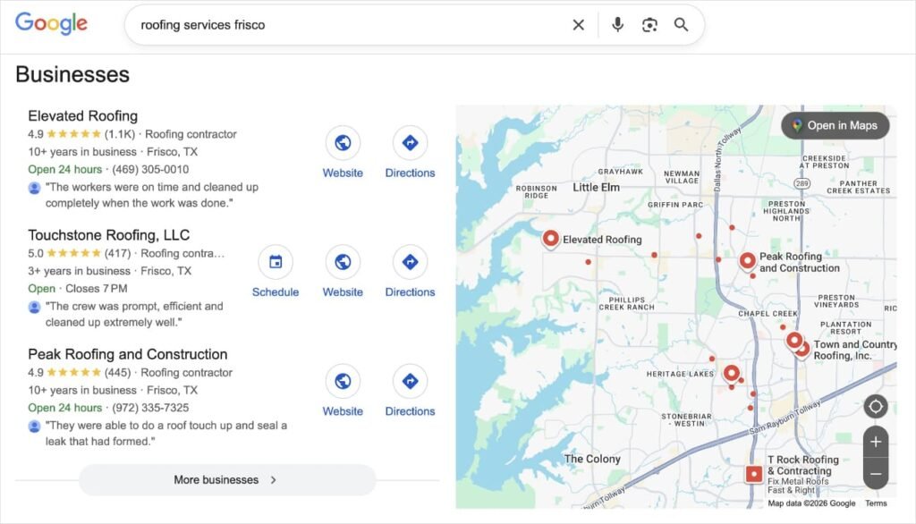GMB profile of local seo